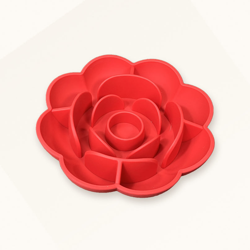 Bol ralentisseur — rose silicone — Chien & chat