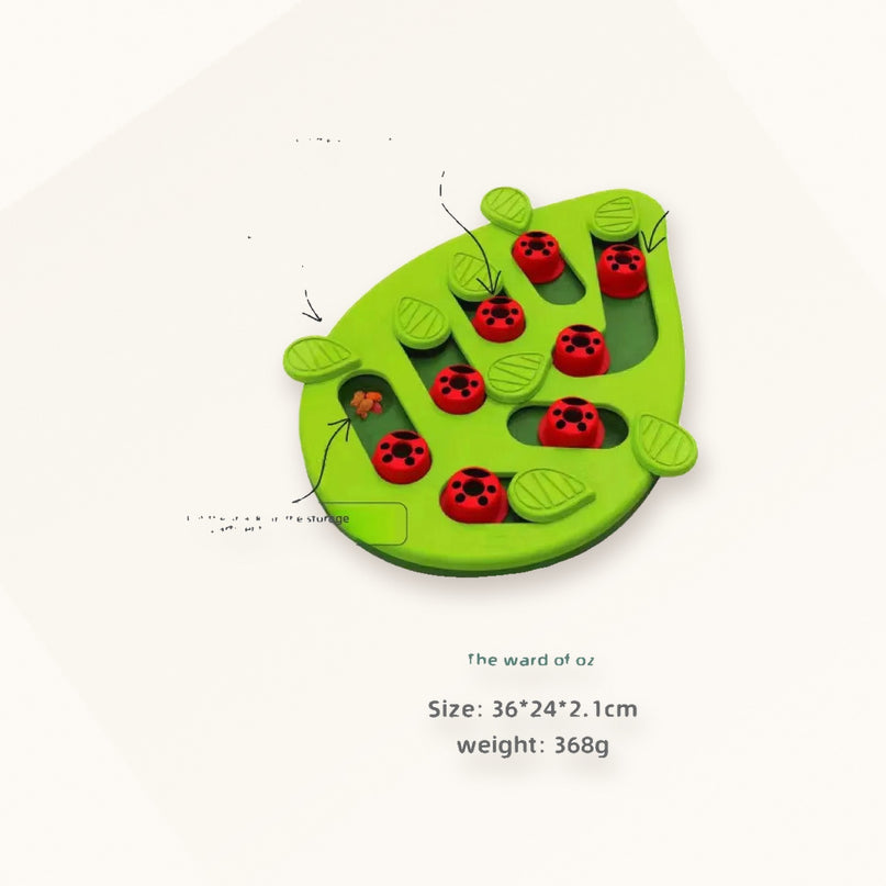 Puzzle anti-glouton — coccinelles — Chat
