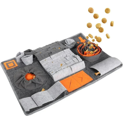 Tapis olfactif pour chien, tapis d'entraînement à l'odeur, tapis de reniflement, bol d'alimentation lente, distributeur de nourriture, jouets lavables pour chien