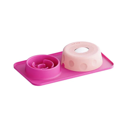 Gamelle anti-étranglement pour animaux de compagnie, tapis à lécher, gamelle pour chien et chat, gamelle en silicone antidérapante, gamelle à énigme, gamelle à double usage, récipient d'entraînement