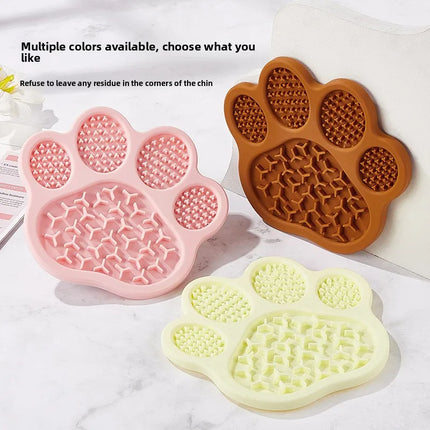 Tapis de léchage en silicone à alimentation lente avec ventouse antidérapante, gamelle pour chiens et chats, jouet interactif pour la santé digestive