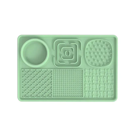 Slow Food-Set de table en polymères pour léchage d'animaux, fournitures d'alimentation pour chiens et chats, avec ventouse, distraction au bain