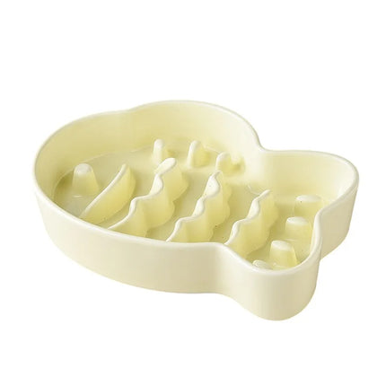 Bol en céramique pour chien, distributeur lent, en porcelaine, pour nourriture et eau, anti-étouffement, antidérapant, fournitures pour animaux de compagnie