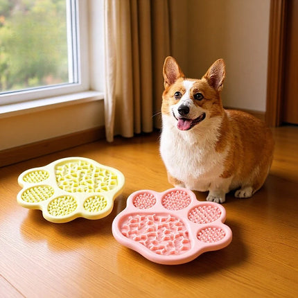 Tapis de léchage en silicone à alimentation lente avec ventouse antidérapante, gamelle pour chiens et chats, jouet interactif pour la santé digestive