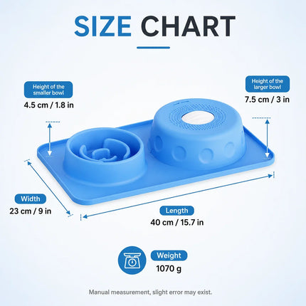 Gamelle anti-étranglement pour animaux de compagnie, tapis à lécher, gamelle pour chien et chat, gamelle en silicone antidérapante, gamelle à énigme, gamelle à double usage, récipient d'entraînement