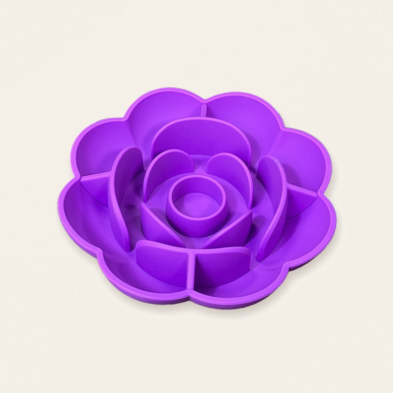 Bol ralentisseur en silicone forme de rose — coloris Violet