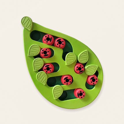Puzzle anti-glouton — coccinelles — Chat