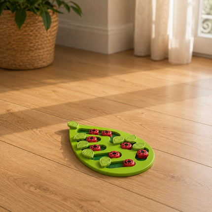 Puzzle anti-glouton — coccinelles — Chat