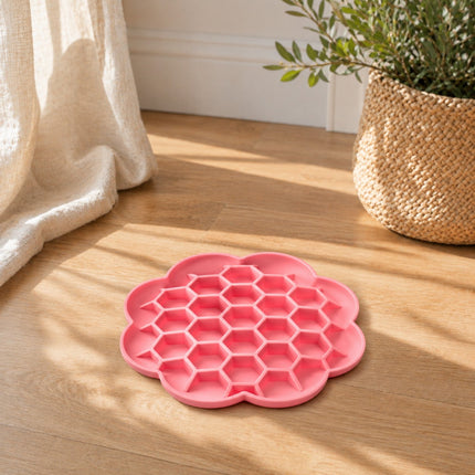 Tapis de léchage fleur alvéolée — Chien & chat