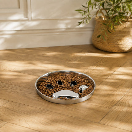 Gamelle inox — labyrinthe embouti — Chien & chat