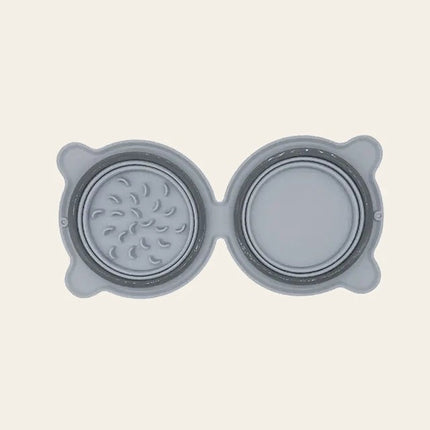 Gamelle pliable — double bol voyage — Chien — accessoire repas lent pour chien