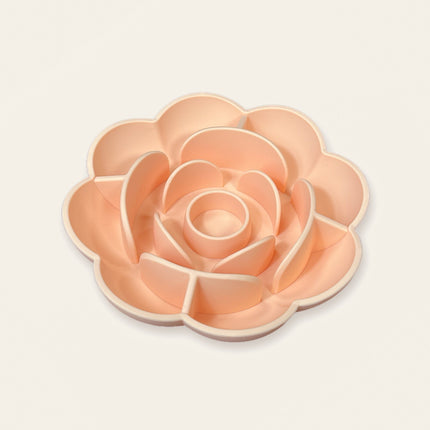 Bol ralentisseur en silicone forme de rose — coloris Pêche