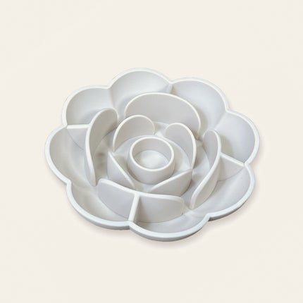 Bol ralentisseur en silicone forme de rose — coloris Blanc cassé