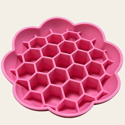 Tapis de léchage — fleur silicone — Chien & chat — accessoire repas lent pour chien et chat