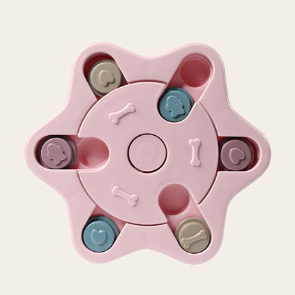 Puzzle distributeur hexagonal, coloris rose