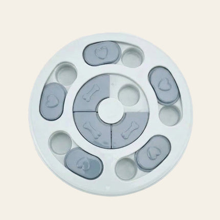 Puzzle distributeur rond, coloris bleu
